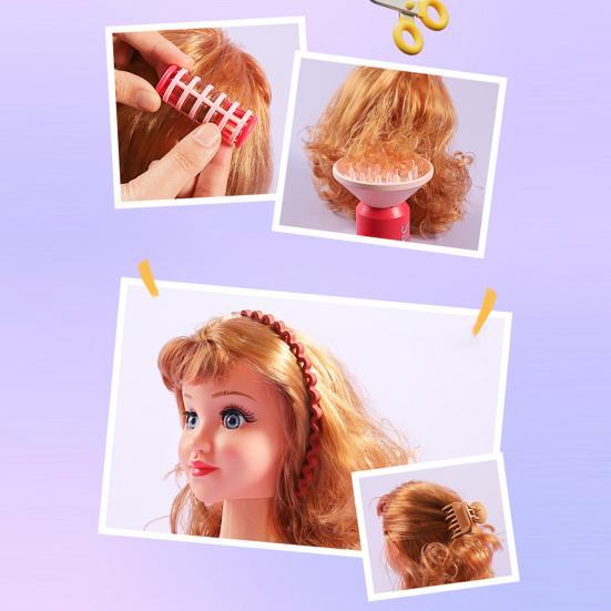 Игровой набор для девочек «Парикмахерская» Набор для укладки волос с феном