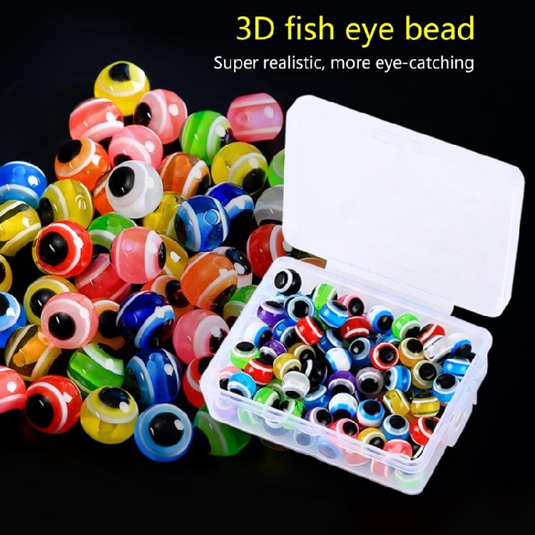 100Pcs/box Fish Eyes Bead Freshwater Lures Eyes Freshwater Fishing Lures Baits