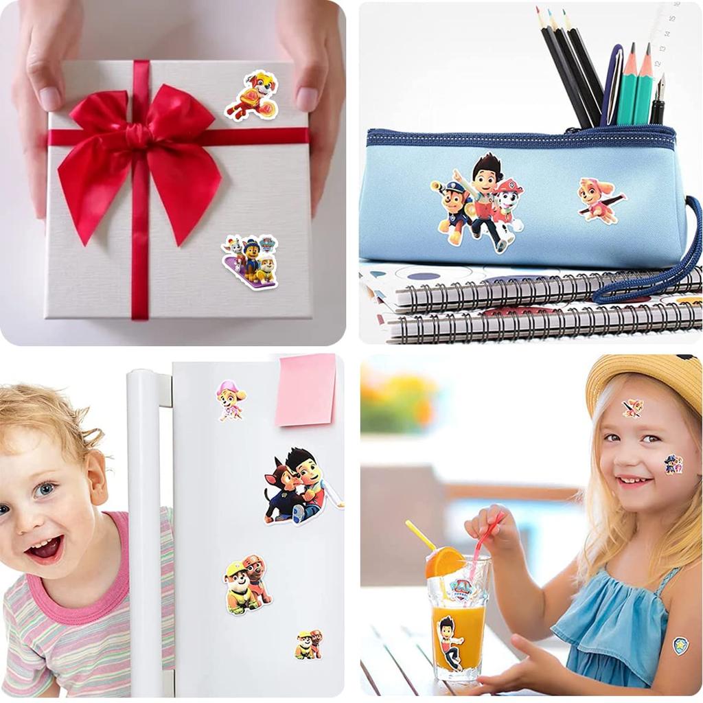For Paw Patrol Stickers 3D Anime for Paw Patrol Stickers 12 Pieces for Children Infants Reward Stickers Cute Puffy Stickers DIY Calendar Notebook Wall