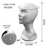 Foam Mannequin Head Model Display Stand for Wigs Hats Jewelry Glasses Holder Easy To Use Shop Rack for Salon DIY Painting