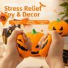 Sticky-Free Soft Squeeze Ball Shiny TPR Novelty Toys Ultra-Elastic Pumpkin Squishy  Office-workers