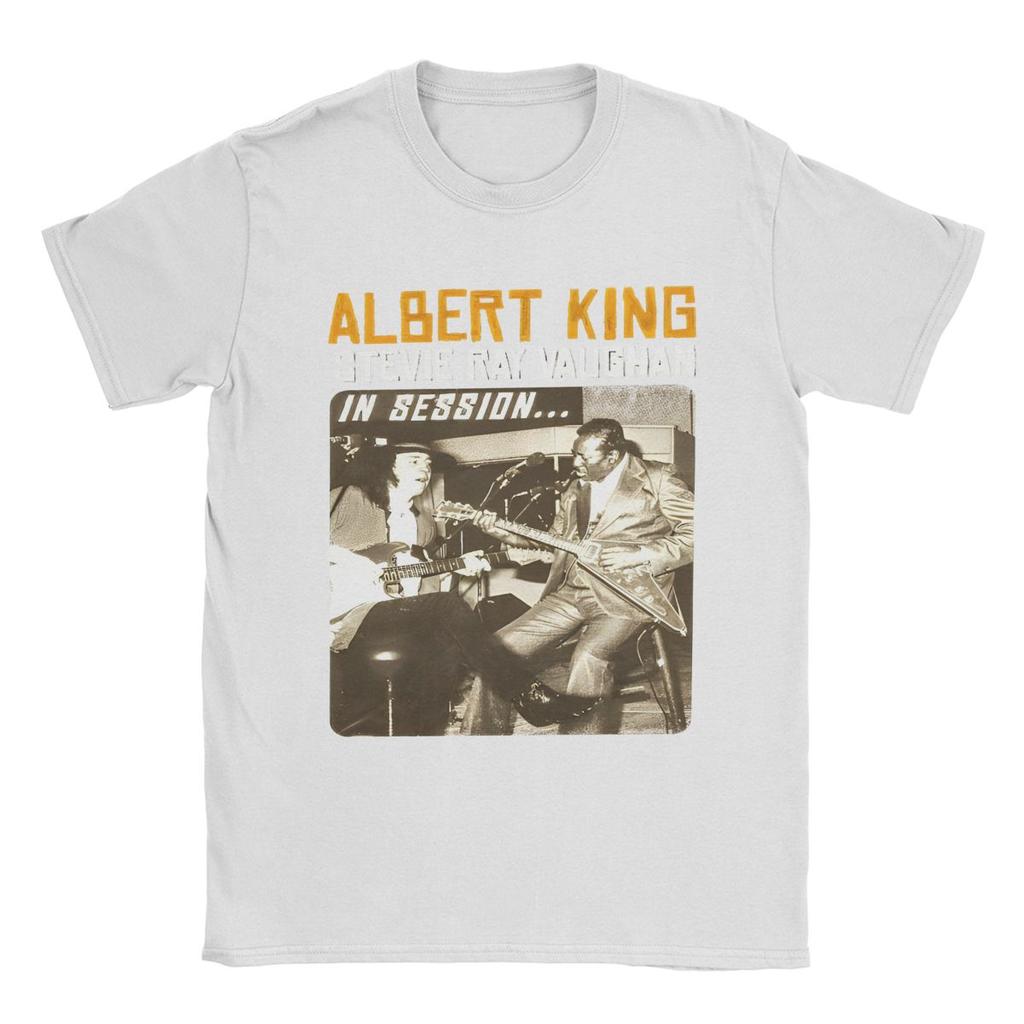 Albert King Stevie Ray Vaughan Apparel T-Shirt for Men Women Funny Cotton Graphic Print Clothes