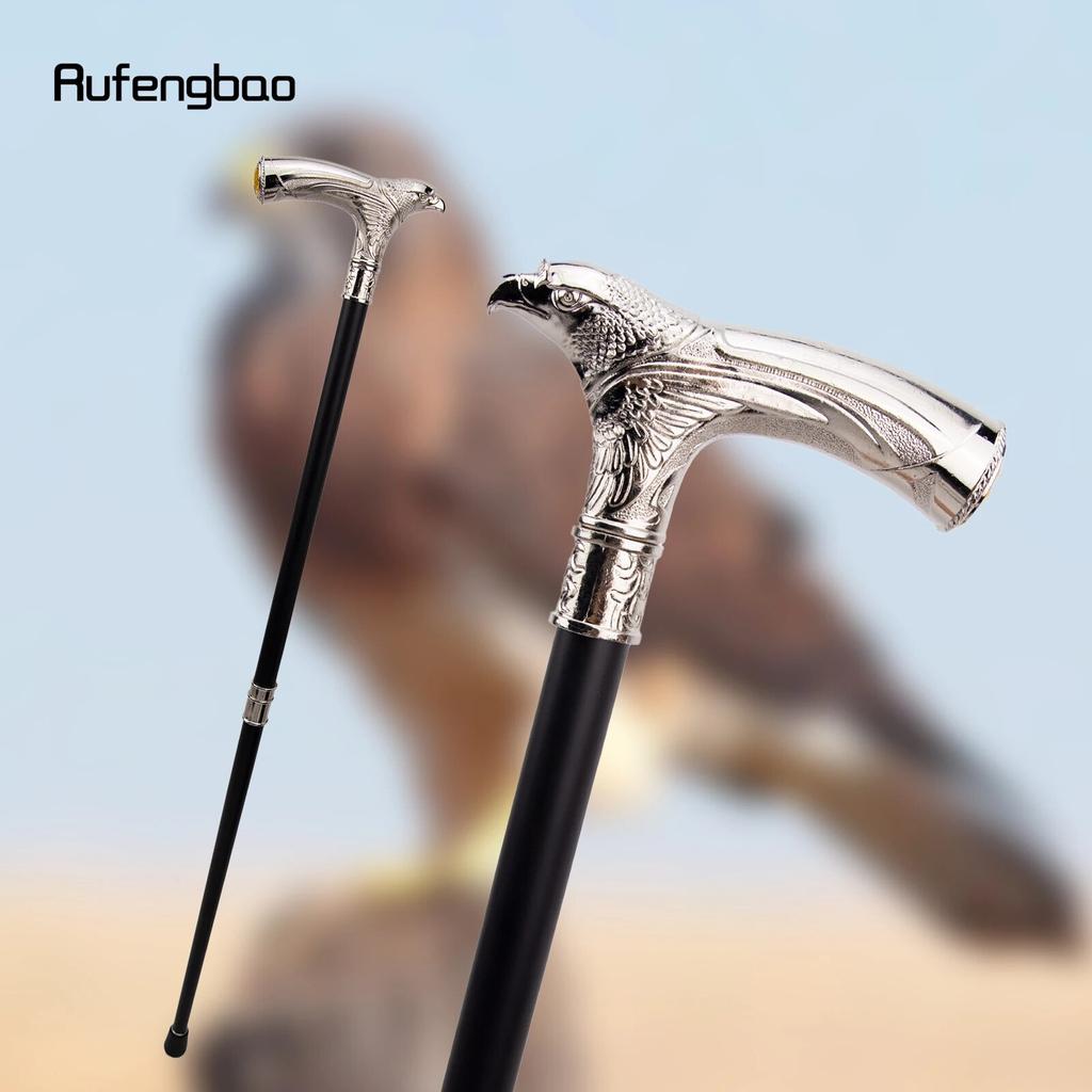 Белая голова орла со стразами, модная трость, декоративная палка, косплей, винтажная модная трость, 93 см