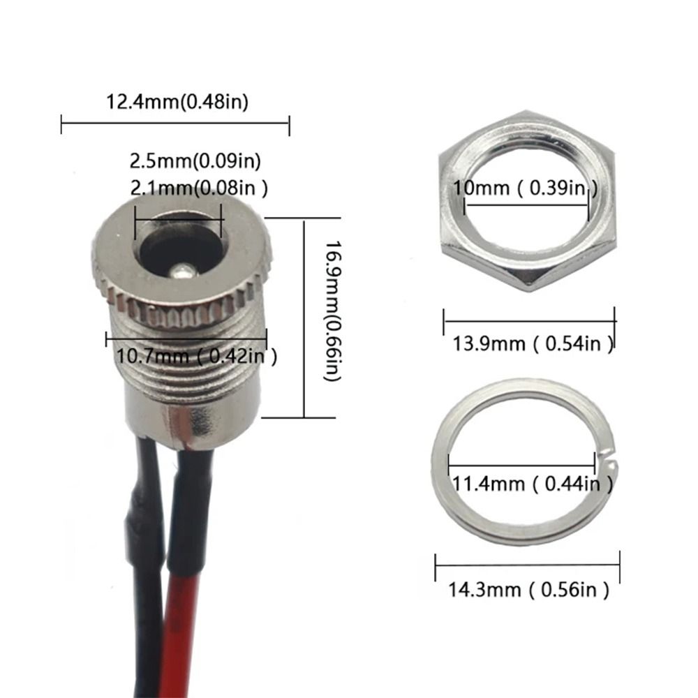 1Pcs DC099 DC Power Jack Socket Power Plug Connector Adapter  Wiring Assembly Accessory