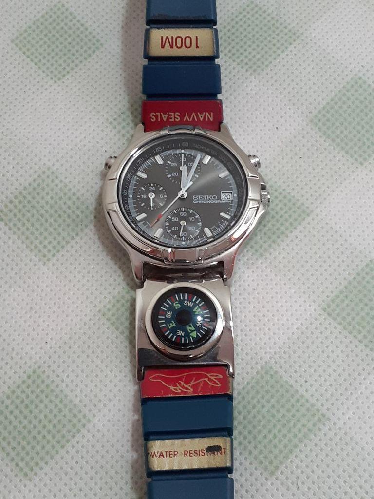 [Б/У] Часы-хронограф SEIKO Водонепроницаемость 100 м