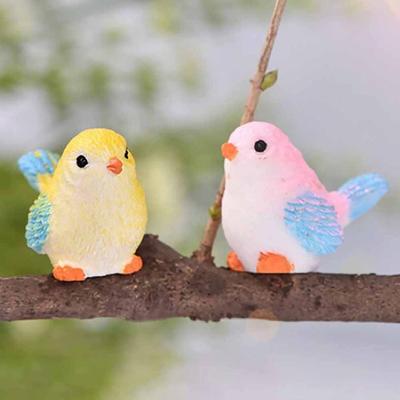 Милая модель птицы, мини-фигурка животного, садовый DIY, пейзажный орнамент
