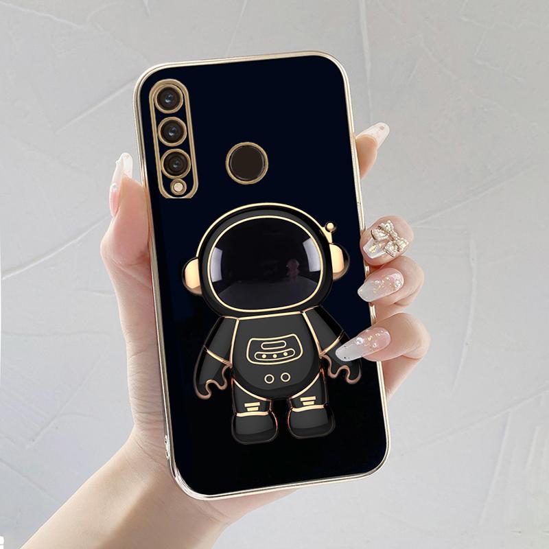 Кронштейн астронавта, мягкий чехол с квадратным краем и покрытием для телефона, роскошный чехол из ТПУ с покрытием для телефона Samsung