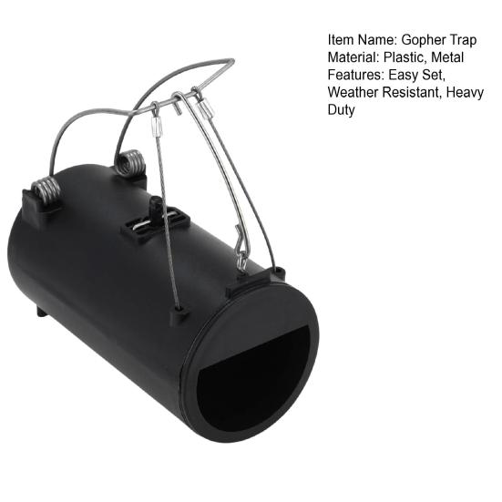 Yousheng Gopher Trap Easy Set устойчивая к погодным условиям многоразовая прочная уличная садовая газонная ферма слепыши крысы грызуны туннельная ловушка коробка для ловли