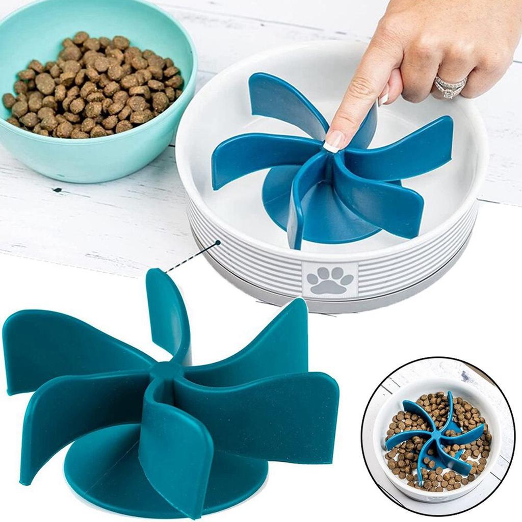 Spiral Slow Feeder Gulping Resin Dog Bowl Silicone Pet Supplies Food Dish Epoxy UV Preventing Choking