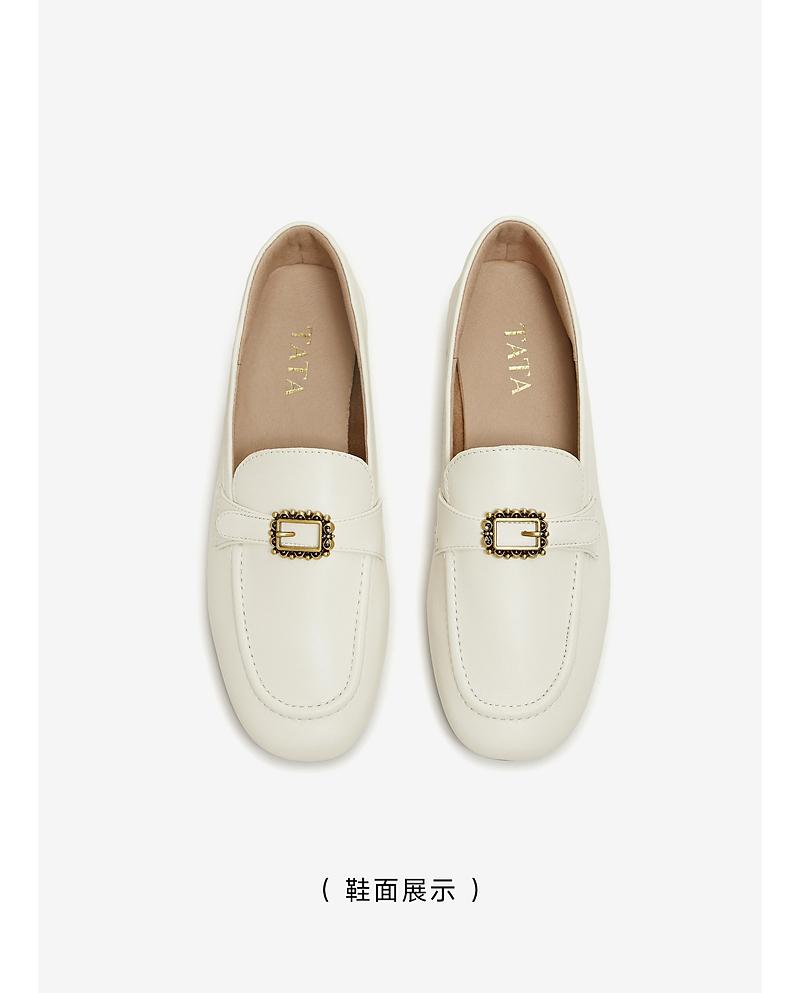 TATA/He She 2026 Spring Shopping Mall Same Style Fashion Leisure Versatile Le Fu Shoes