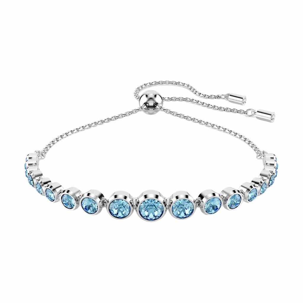 Swarovski Кристалл Imber, Браслеты с родиевым покрытием, Унисекс, Синий