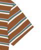 WACKY WILLY Multi-Stripe Short Sleeve T-Shirt Brown