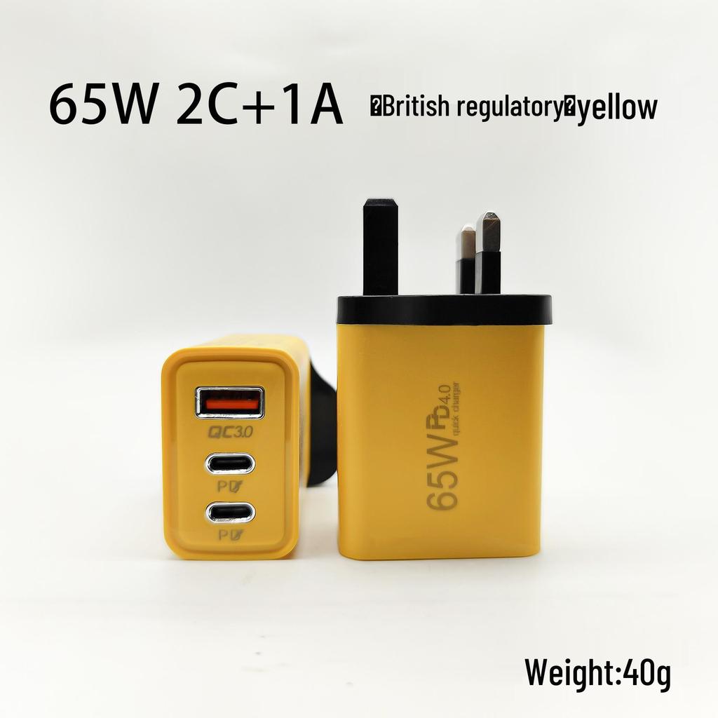 Многопортовое быстрое зарядное устройство 120 Вт: Два USB и два Type-C, совместимость с США и ЕС