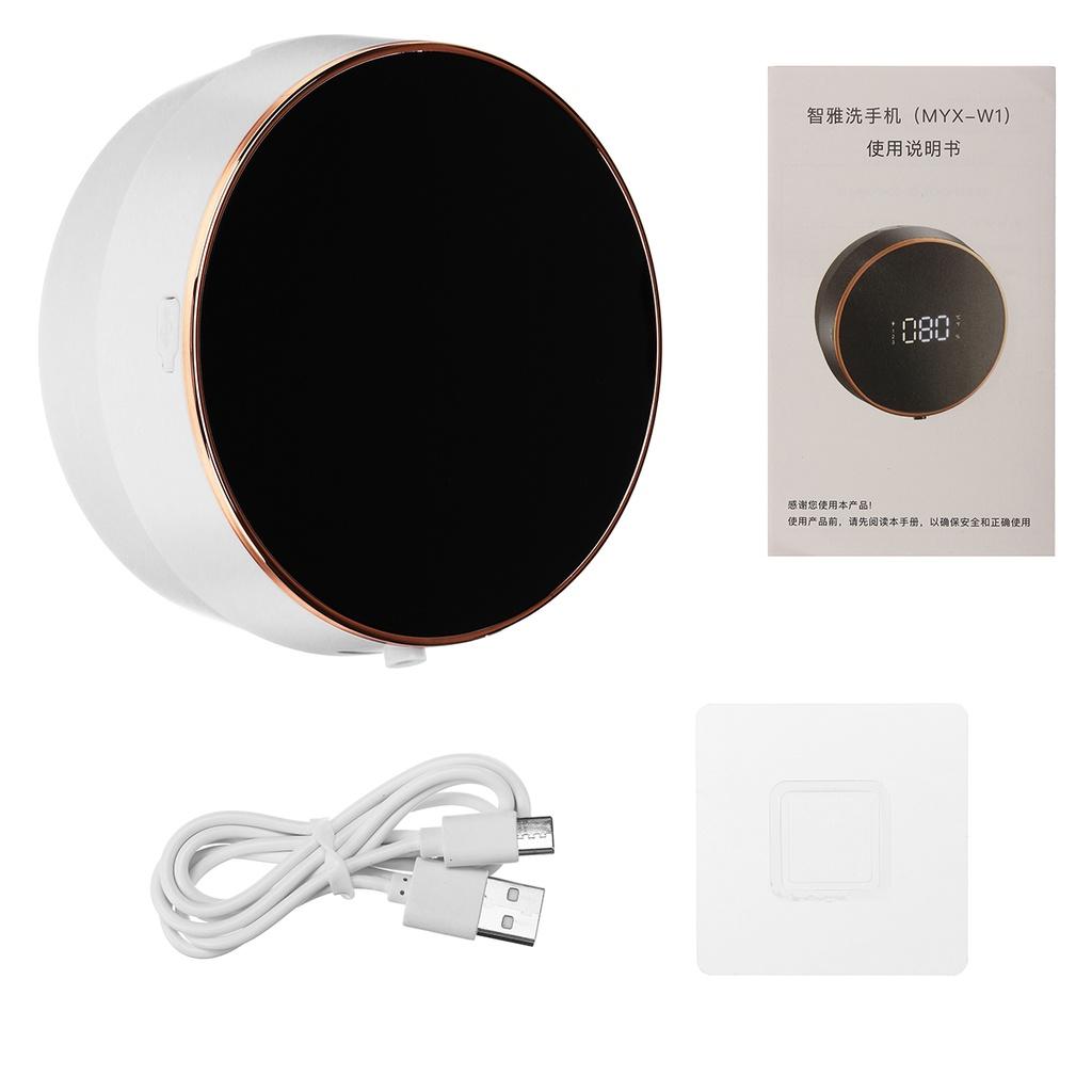 Настенный бесконтактный автоматический дозатор пены для мыла, дезинфицирующее средство для рук, жидкий быстрый пенообразующий насос с цифровым дисплеем температуры