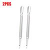 1Pcs/4Pcs Cuticle Pusher Double Sided - Sharp Edge Spoon Shaped Dual Ended Cuticle Pusher Remover Clean Manicure Pedicure