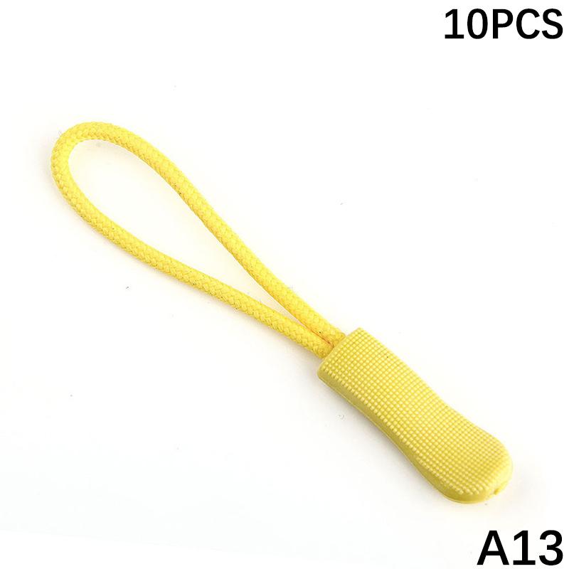 10 Pcs Zipper Pull Puller End Fit Rope Tag Replacement Clip Broken Buckle Fixer Zip Cord Tab Travel Bag Suitcase Tent