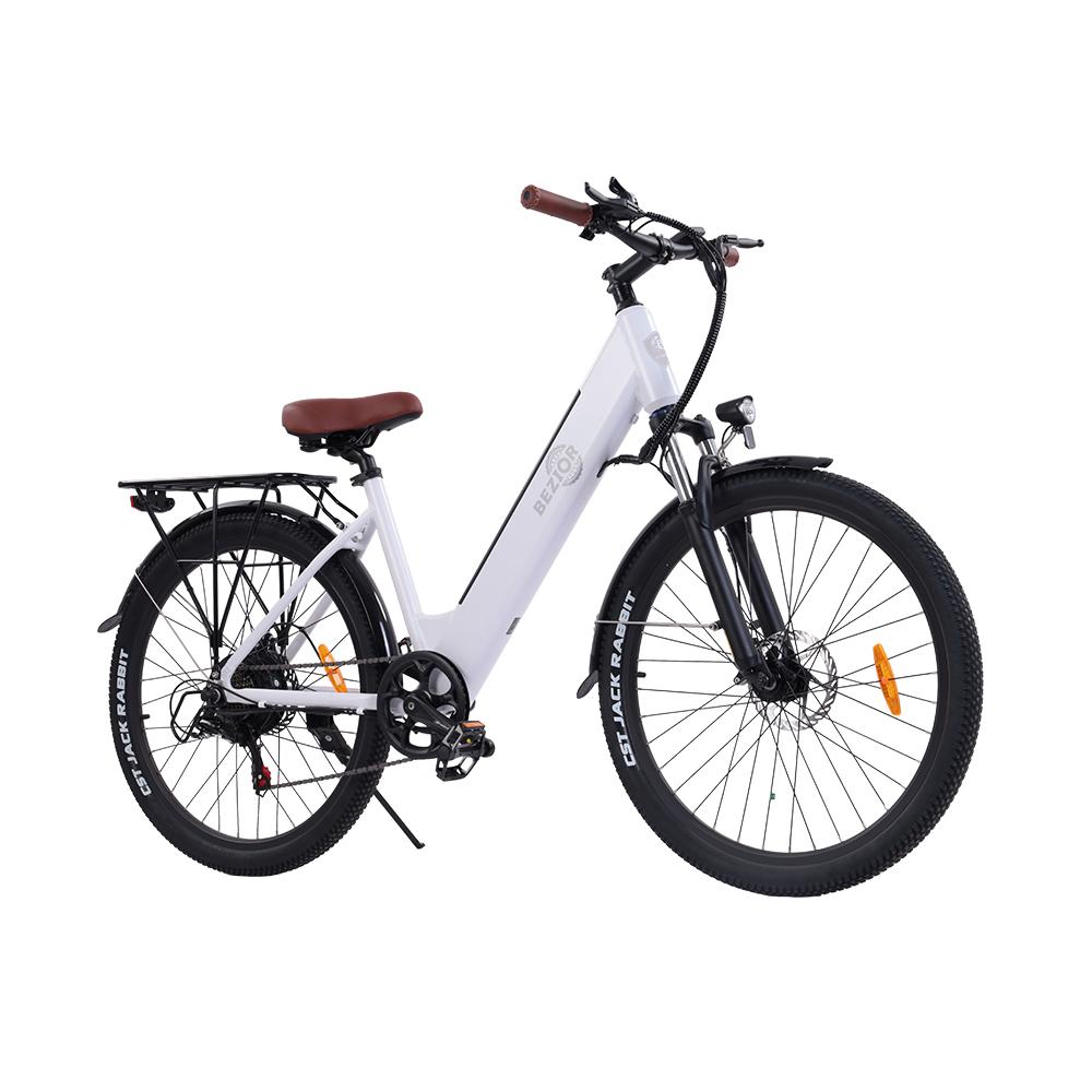BEZIOR M3 48V10AH electric bicycle men's 500W brushless motor, 26 inch tires electric bike for women