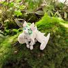 3D Printed White Fox Figurine Movable Joints Winged Fox Figure Articulated Animal Model