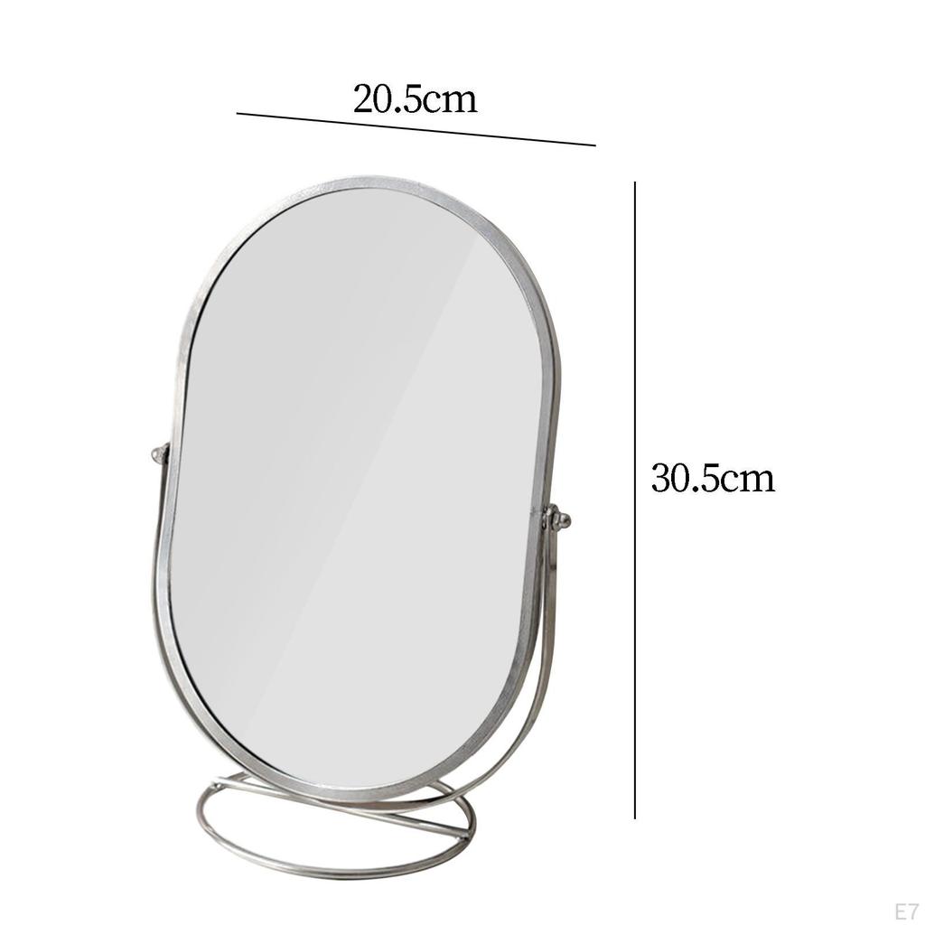 Desktop Stand Mirror Minimalist Standing Makeup for Bedroom