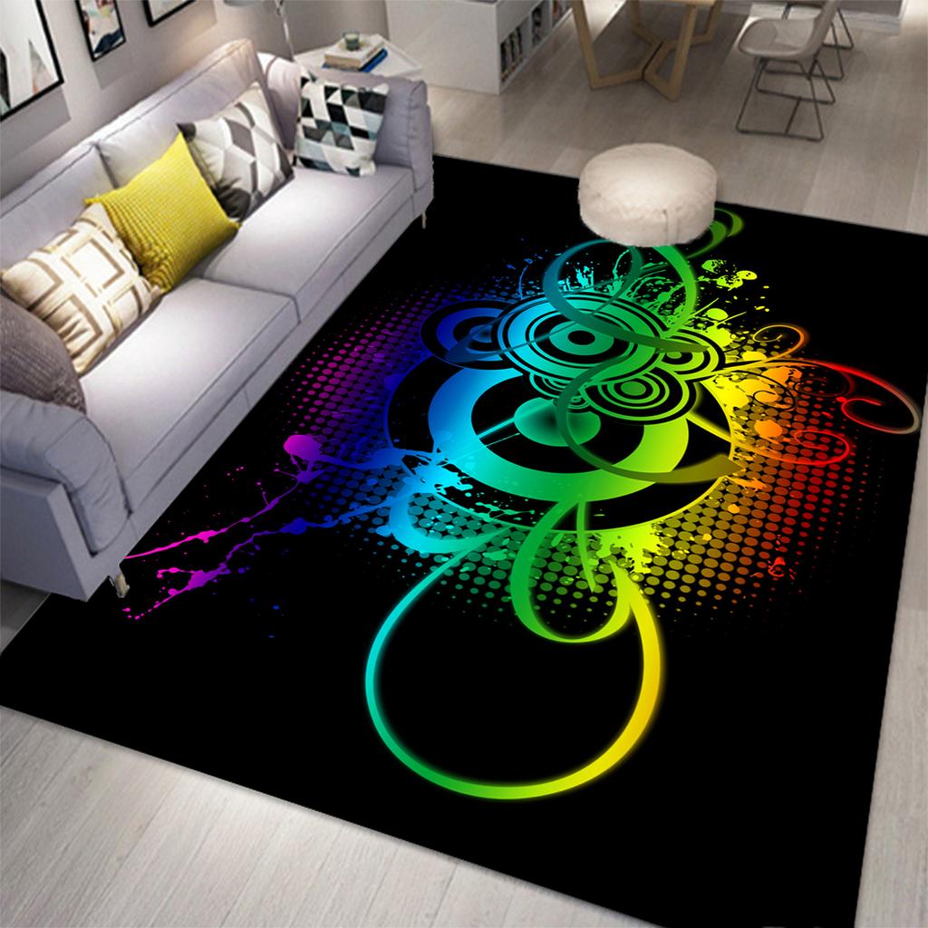3D Music Carpet 3D Printing Carpets for Living Room Bedroom Decor Carpet Flannel Home Floor Mat Music  Area Rugs