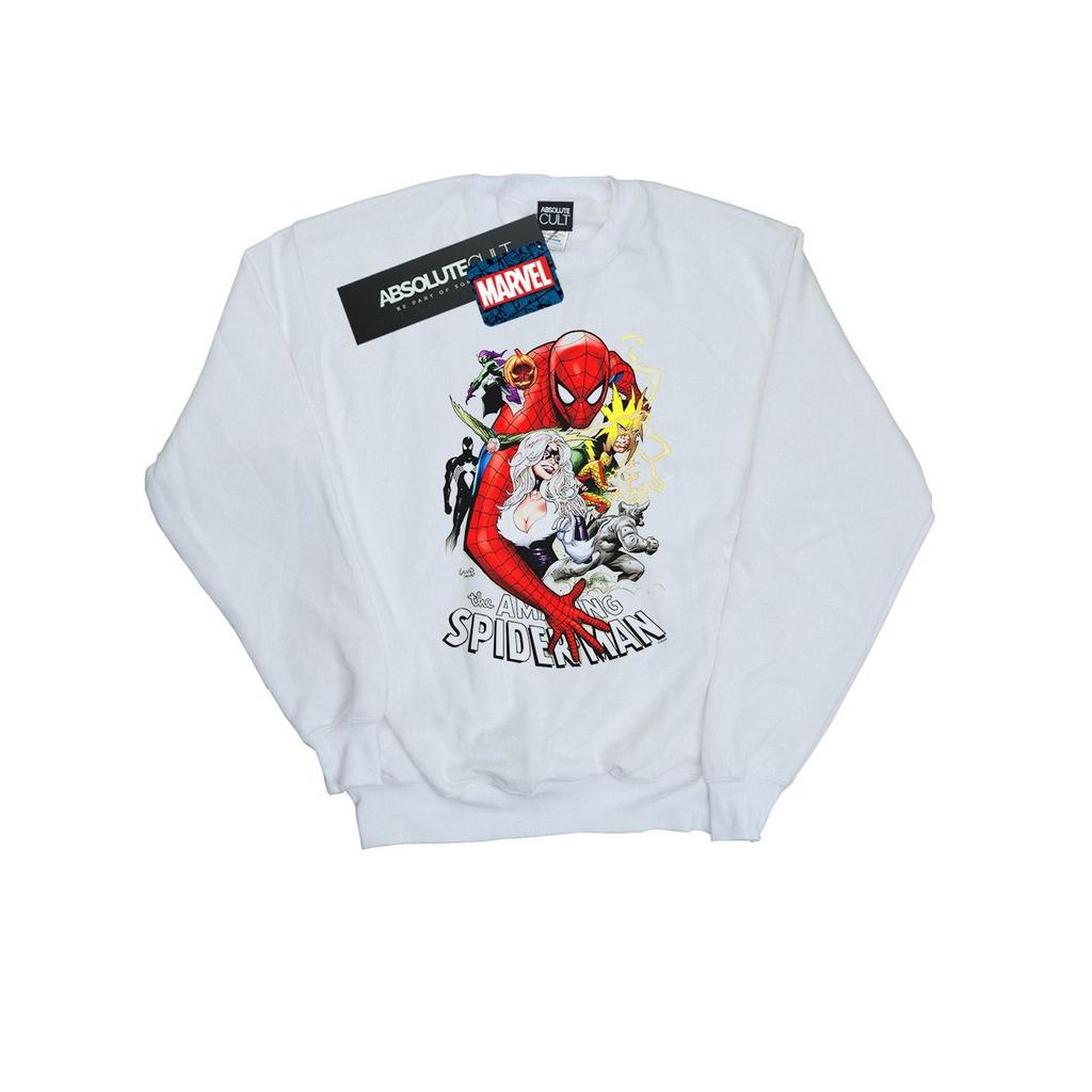 Marvel Womens/Ladies Spider-Man Villains Cover Sweatshirt