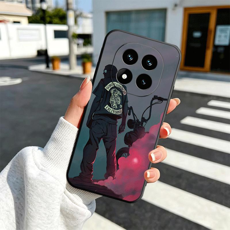Мягкий чехол для телефона Sons Of Anarchy для Xiaomi Redmi Note 12 13 14 15 Pro Plus 11 12S 11S 11T 10 4G Черный чехол Задняя крышка