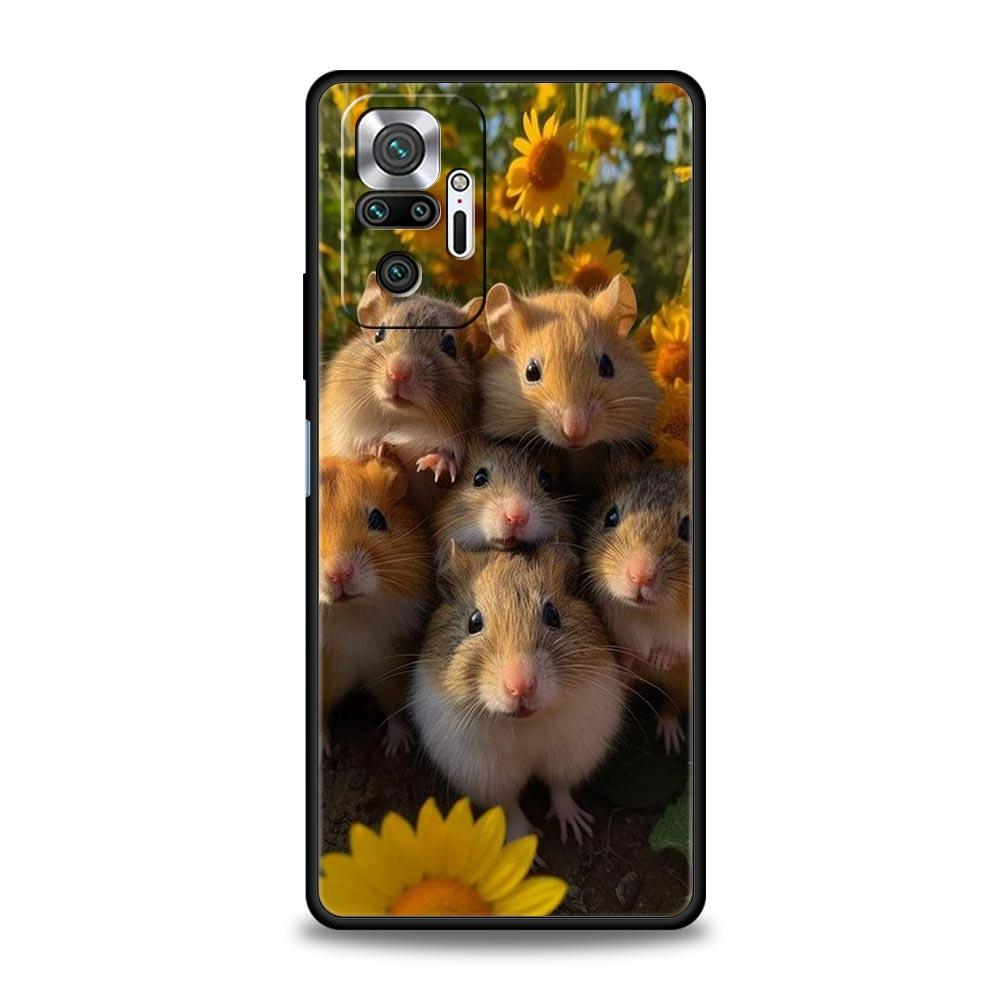 Чехол для телефона с изображением животных и селфи для Xiaomi Redmi Note 13 12 5G 9S 9 8 10 11 Pro 4G 9T 13C 12C 10C 9C 9A 7 Pro, мягкий силиконовый чехол