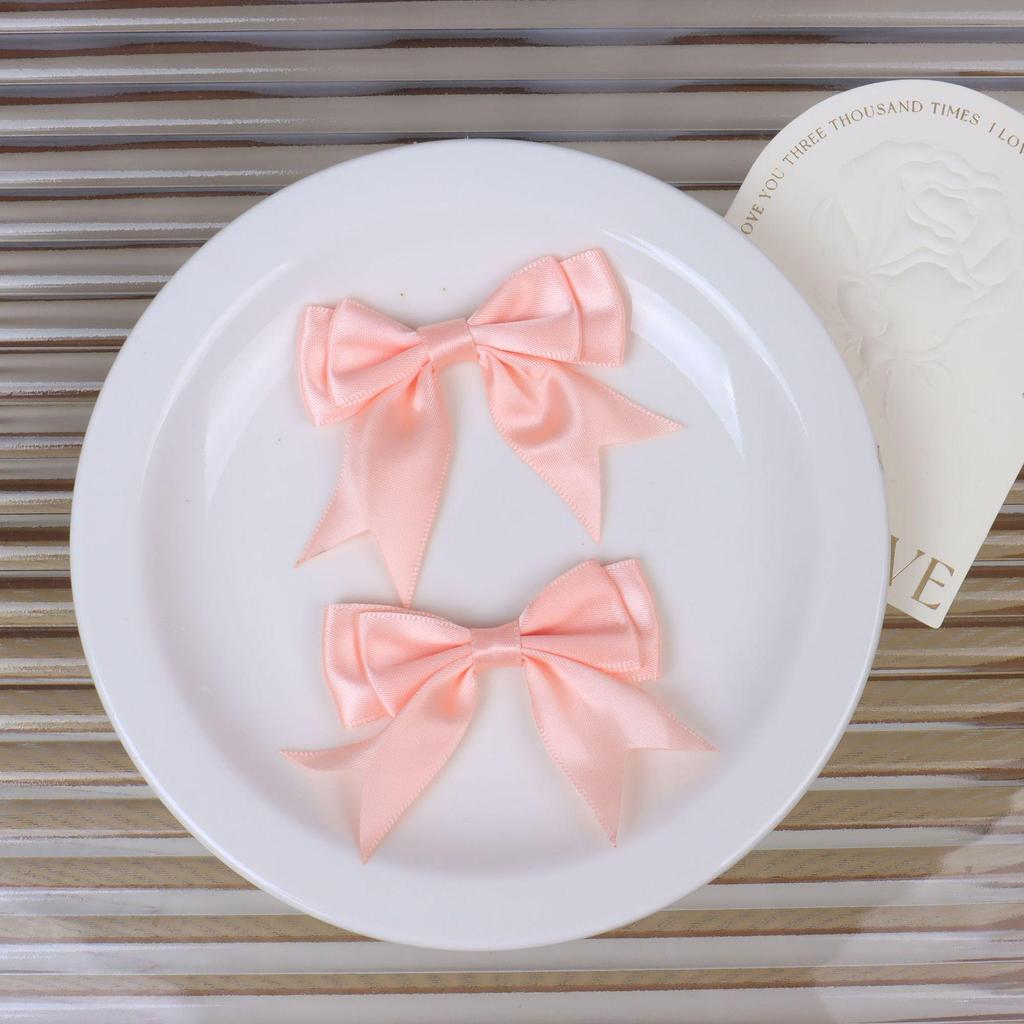 Double-Layer 8-Minute Polyester Swallowtail Ribbon Waist Bow and Headdress Accessory