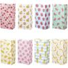 50Pcs Fruits Paper Gift Bags Treat Candy Goodie Bags Bulk Party Favor Bags Watermelon Banana Peach Orange Retail Bags Kraft Bags