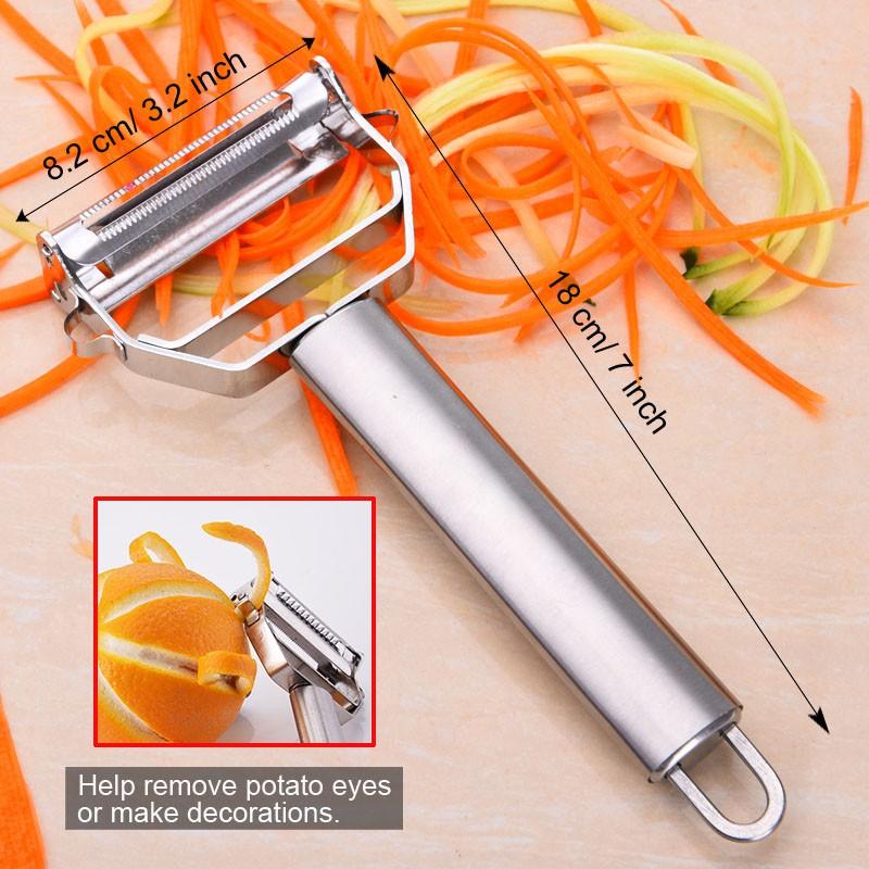Stainless Steel Peeler Fruit Vegetable Melon Potato Carrot Cucumber Multifunction Grater Julienne Peeler Slice Home Kitchen Tool