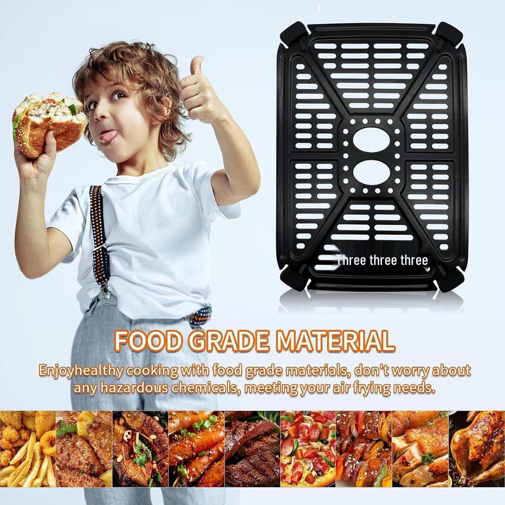 Holstein Housewares 4.4QT Air Fryer Double Basket Rack & Oil Separator