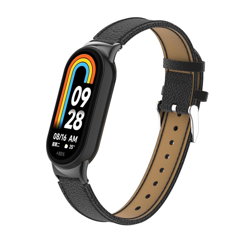 Для Xiaomi Smart Band 9 NFC/9/8 NFC/8 Ремешок для часов из натуральной коровьей кожи с коннектором