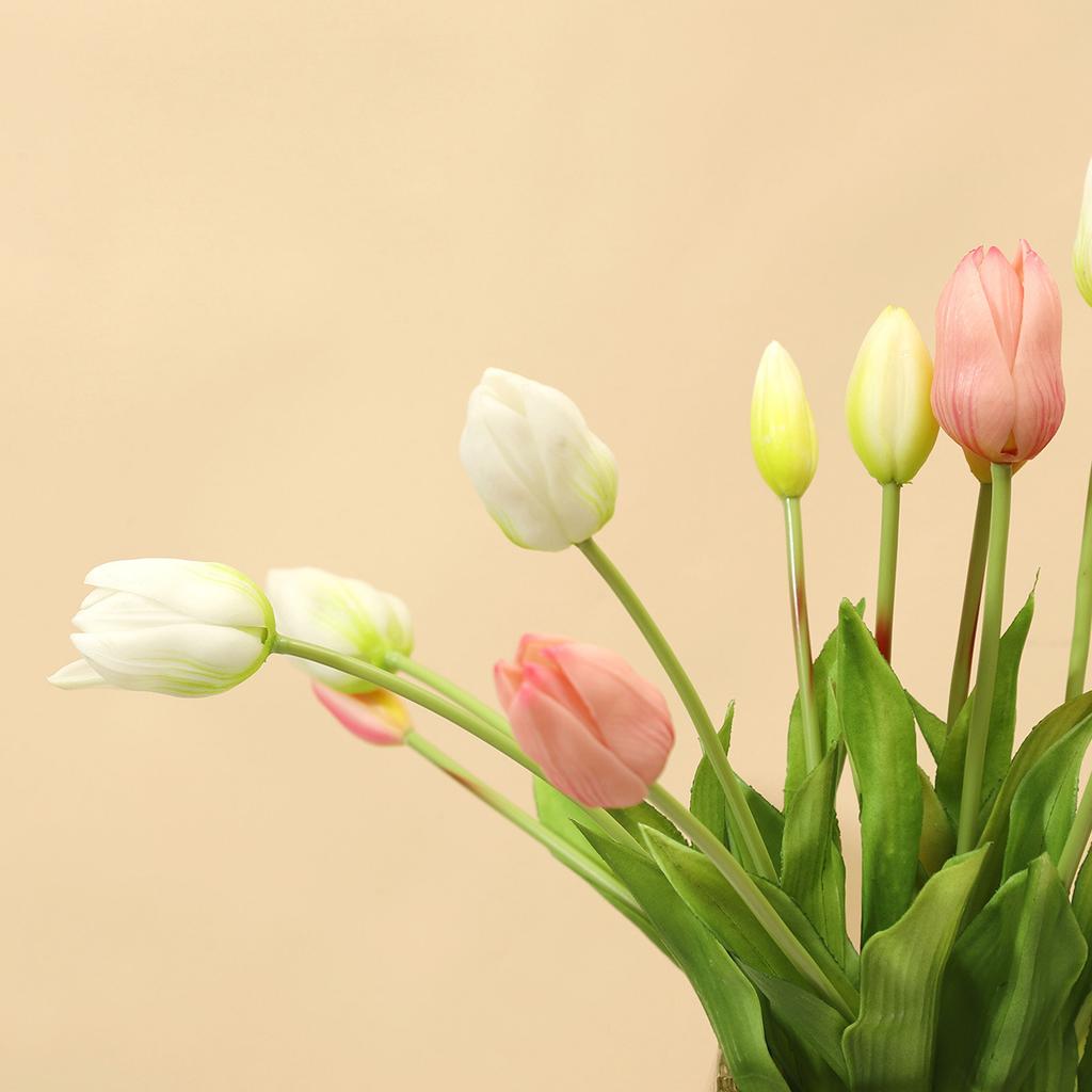 High-end simulated tulip bouquets, home hotel wedding decoration ornaments, photography shooting props, fake flowers