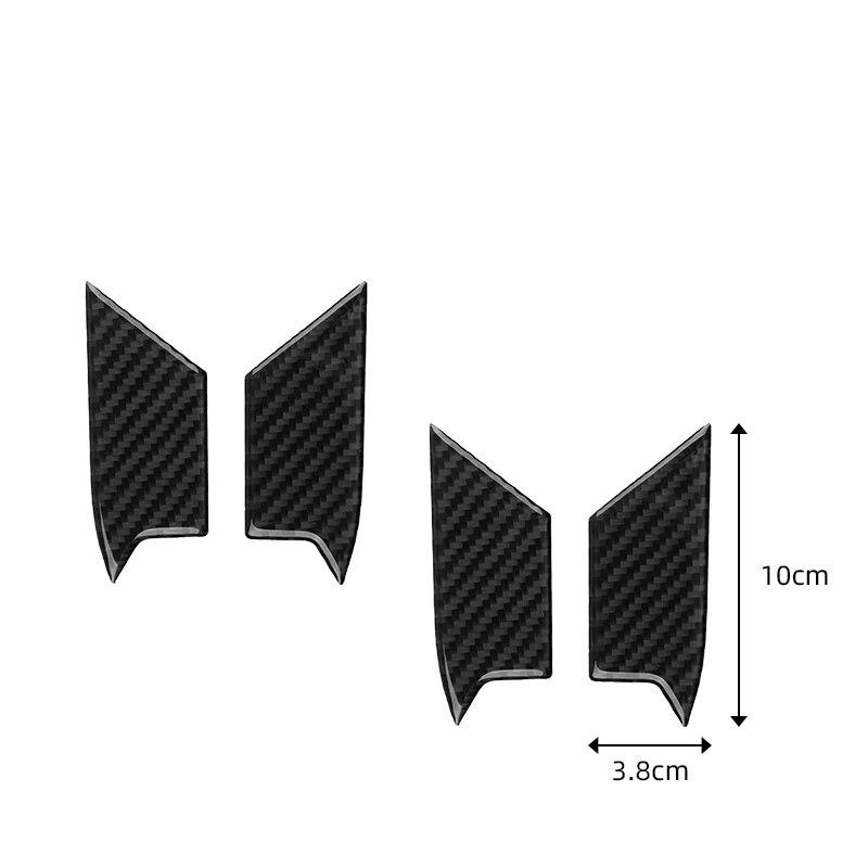 4 шт., углеродное волокно, автомобильная дверная ручка, накладка на чашу, наклейки для Volkswagen Vw Golf 8 Mk8, автоаксессуары для интерьера