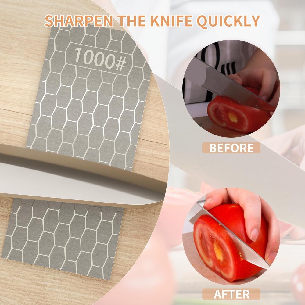 With Anti-skid Base Diamond Sharpening Stones 240-3000 Mesh Honeycomb Surface Plate  Grind