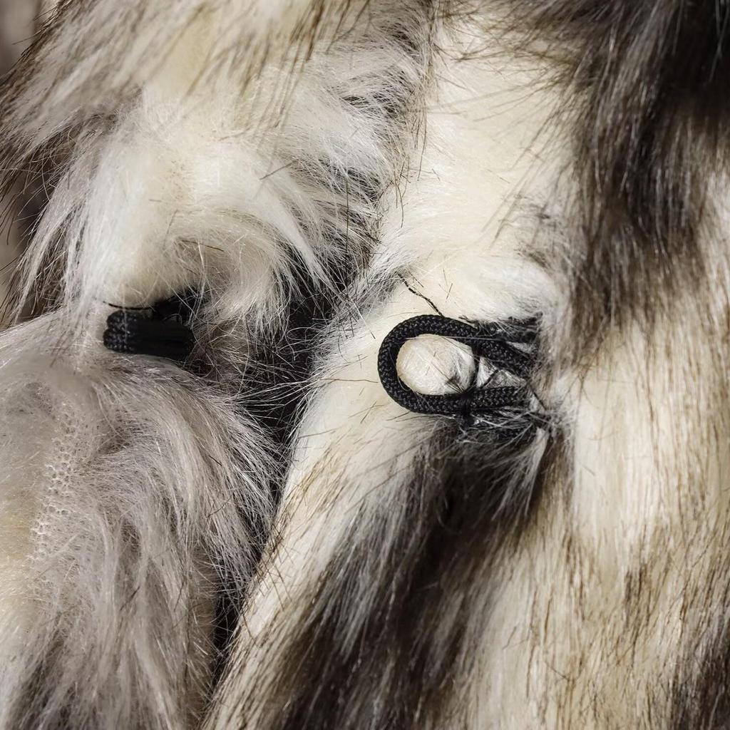 2025 Осень/Зима Универсальное пальто из искусственного меха в уличном стиле 4360/041