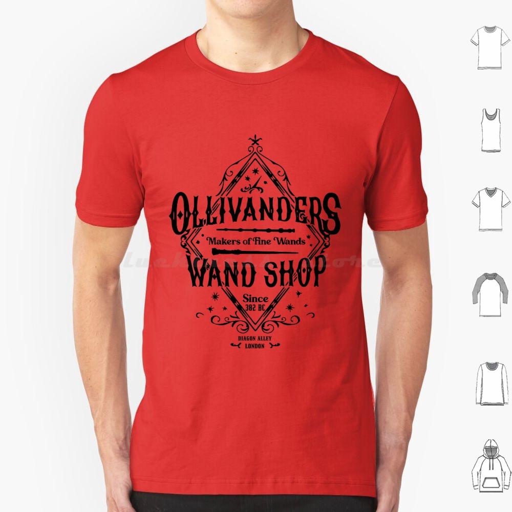 Wand Shop Wizard Wand T Shirt Big Size 100% Cotton Hermione Granger Draco Malfoy Snape Dumbledore Sirius Black Hedwig Magic