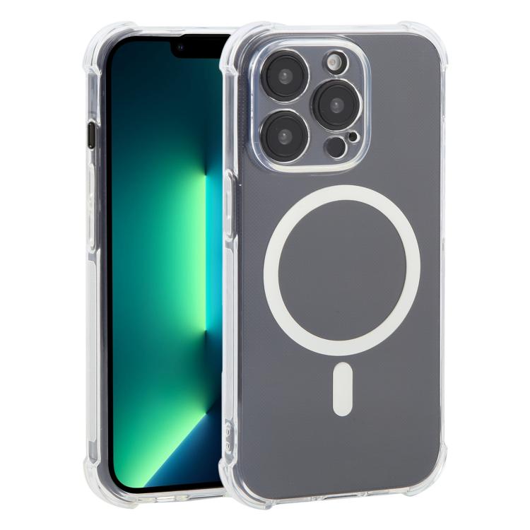 Protective Cover Shockproof Non-slip Magnetic TPU Phone Case, Anti-Scratch Transparent Cover For iPhone 15