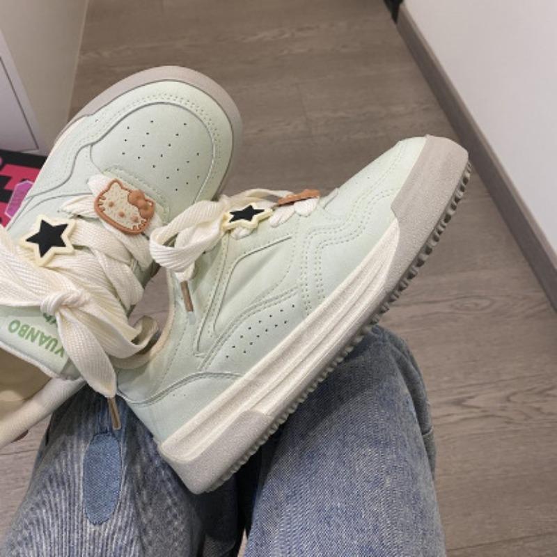 Platform White Shoes Versatile Student Casual Board Shoes Women's New Autumn and Winter Bread Shoes