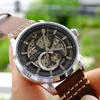 Б/у [В хорошем состоянии] Автоматические скелетные наручные часы BULOVA 96A208
