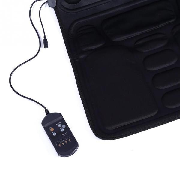Новая подушка сиденья с вибромассажем и подогревом — 8 стилей массажа для шеи, плеч, спины/поясницы, бедер — идеально подходит для дома, офиса, автомобиля