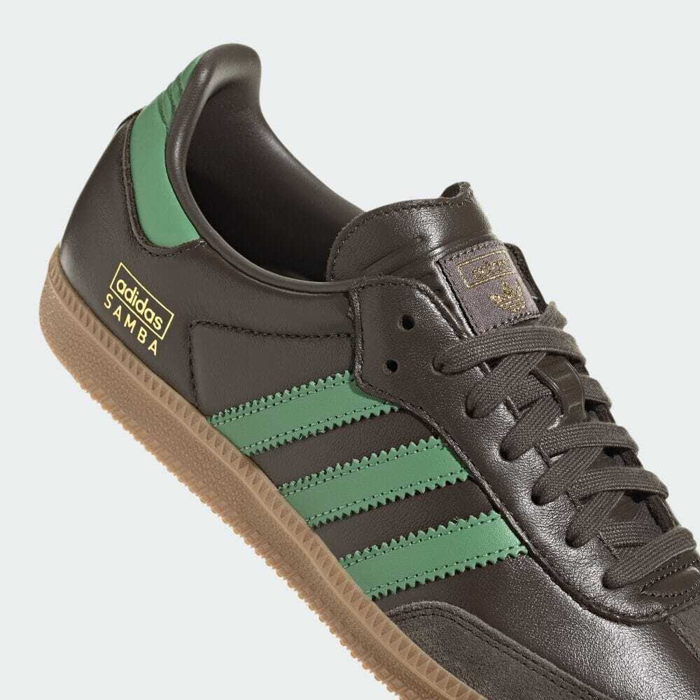 IG6175 adidas Originals Samba OG Shadow Olive Подержанные Зеленый Резина (Мужской)