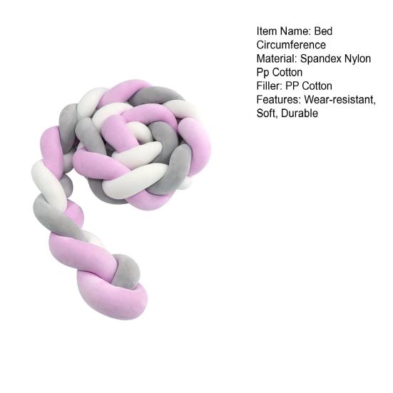 Подушка-шар с узлом, плетеный бампер для детской кроватки, европейский вязаный чехол для детской кроватки