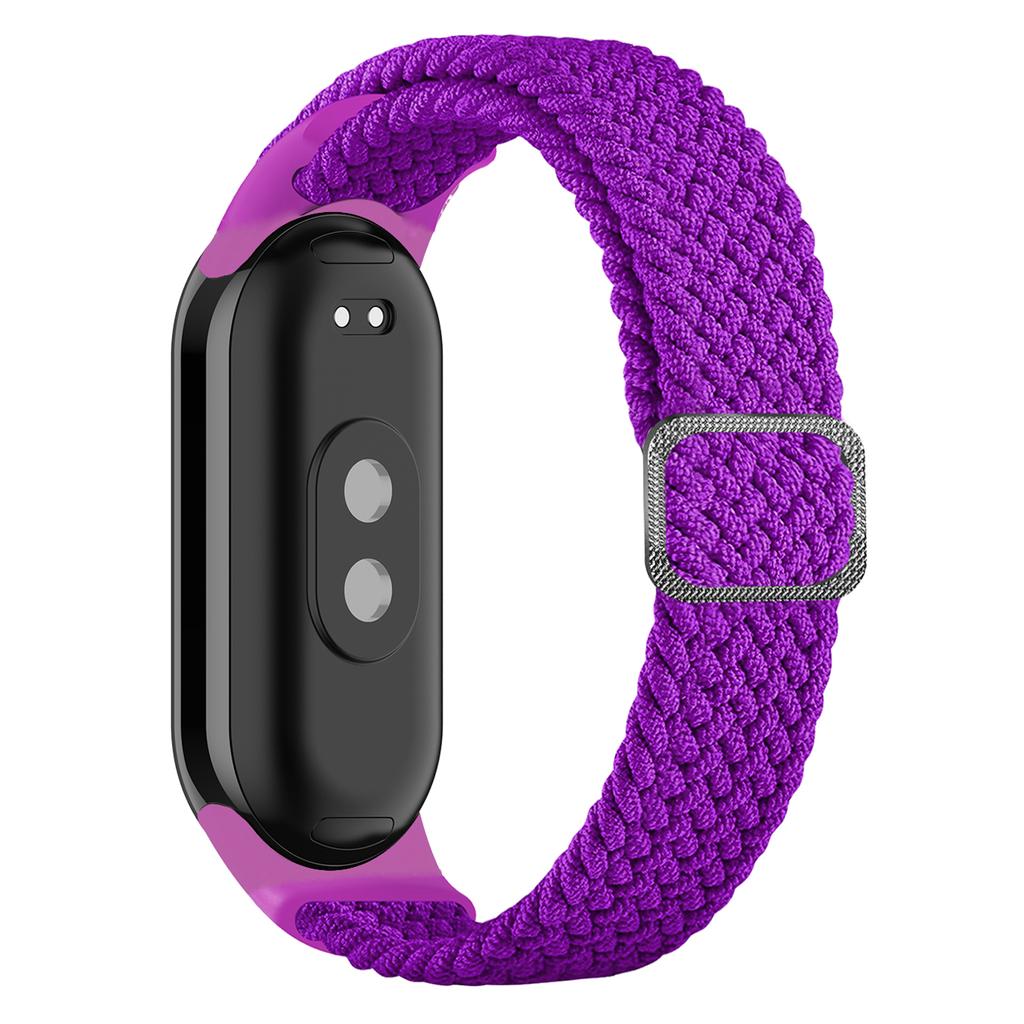 For Xiaomi Smart Band 9 NFC/9/8 NFC/8 Stretchy Nylon Watch Band Adjustable Braided Sport Strap