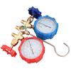 AC Gauges, AC Manifold Gauge Set for R134a R32 R22 R410A, 3 Way Automotive AC Gauge Set with Hoses Adapter