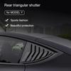 2 шт. автомобильные задние треугольные ставни, треугольный солнцезащитный козырек, модифицированный для модели Tesla 3/Y, нашивка на заднюю оконную ставню, ABS Shark Gill
