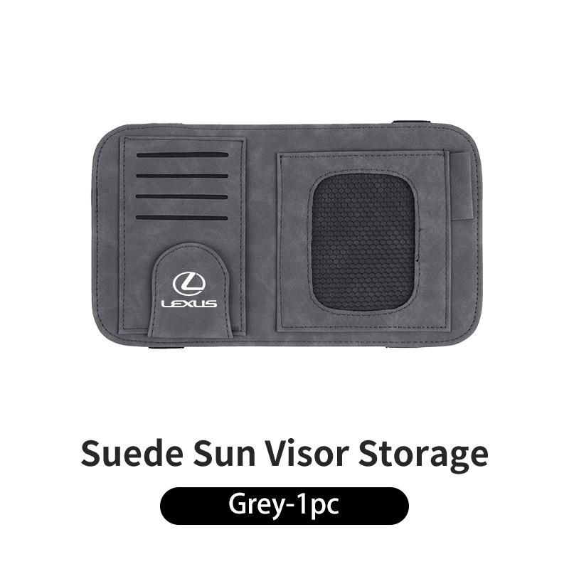 CKU5 Car Visor Storage Bag Sunglasses Clip Card Holder Organizer Accessories For Lexus CT ES GS NX IS250 CT200h IS300h ES300h RX400h