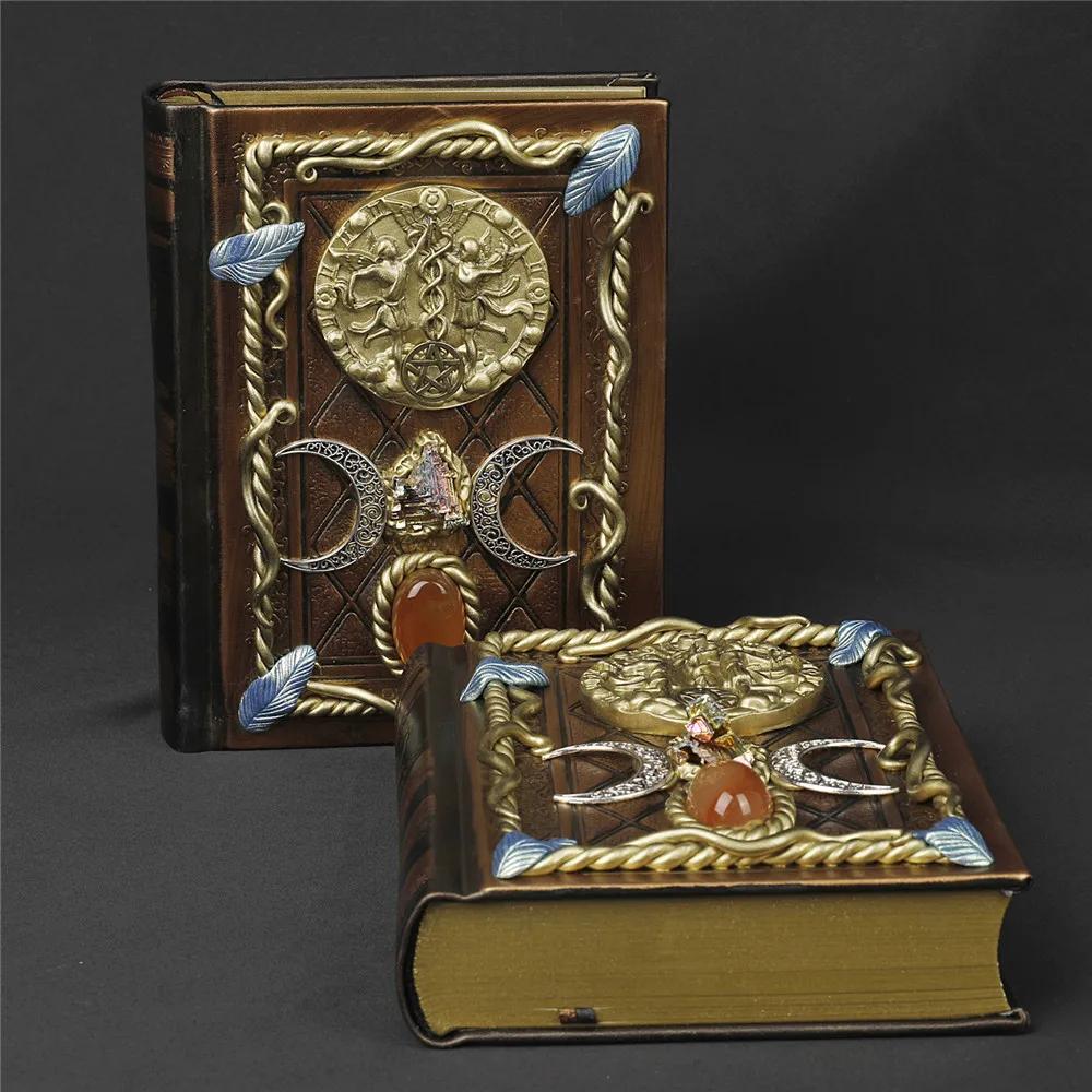 1 шт. Натуральные камни магический блокнот гадательный дневник книги тигровый глаз лечебные блокноты домашний декор