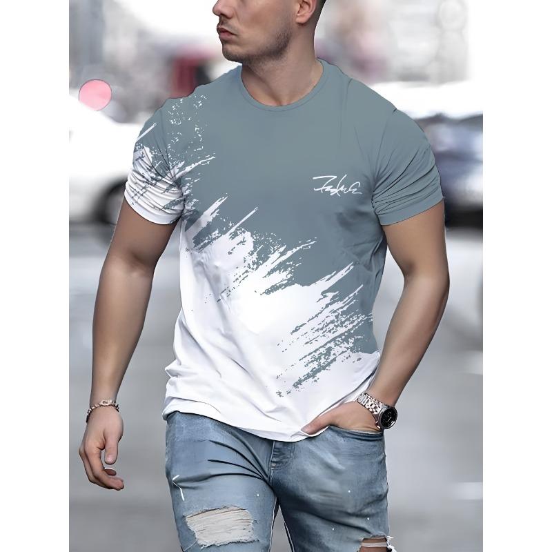 Мужская футболка с коротким рукавом и круглым вырезом, повседневная уличная футболка-пуловер для мужчин, уличная спортивная футболка, топы, футболки, свободная одежда