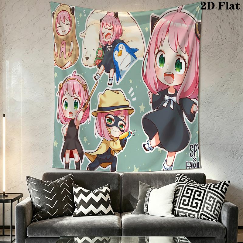 Anime Character Tapestry Wall Decorative Art Bedroom Room Dorm Tapestry Wallmounted Fashion Print Wall Covering Decoration Work Of Art Wall Decoration